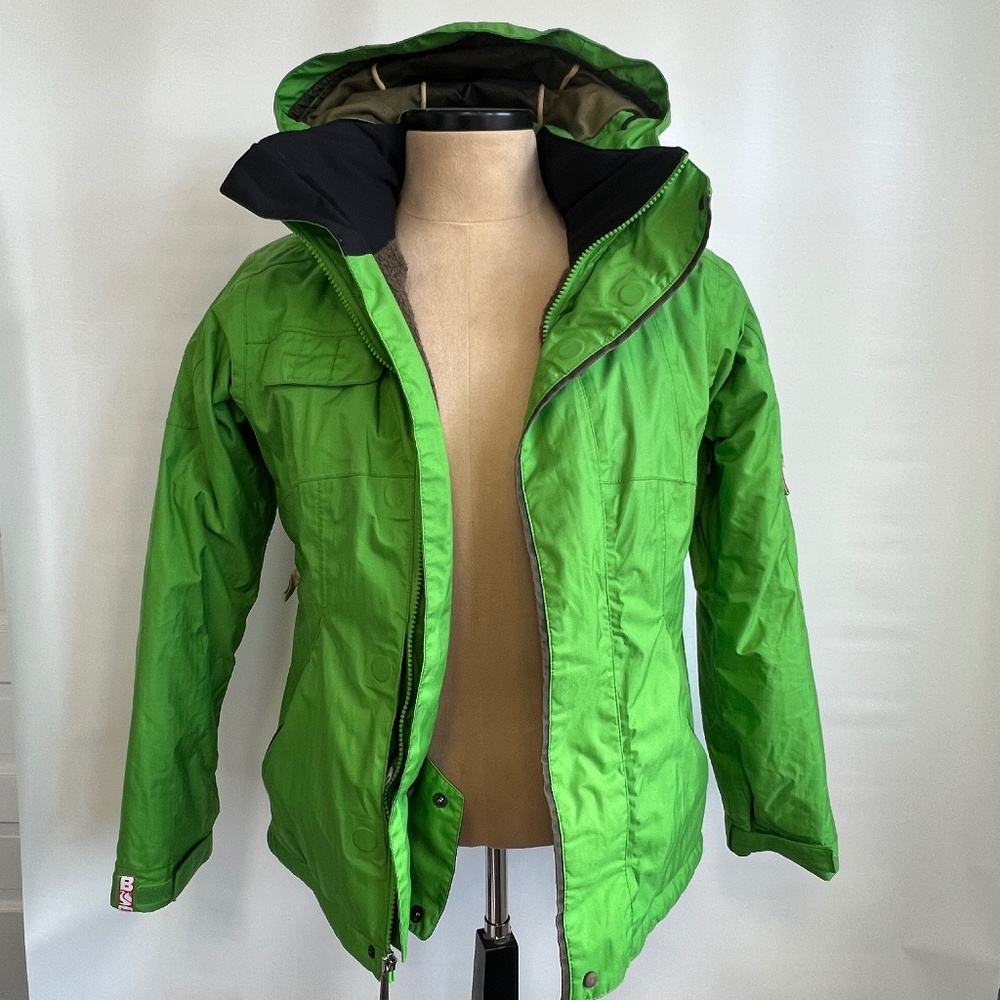 Bonfire Radiant Snowboarding Company Women's SM Lime Snowboarding Ski Jacket‎
